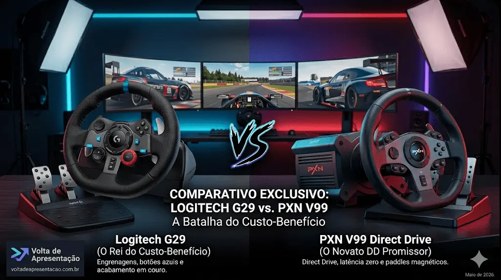 pxn v99 direct drive e g29 comparativo